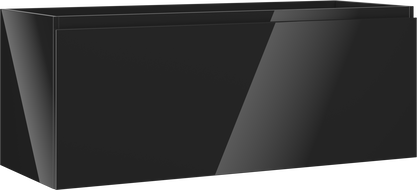 Mexen Orio szafka łazienkowa podumywalkowa 120 cm, 1 szuflada, czarna połysk - 91A10-12047-1-BF70