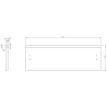 Mexen Orio szafka łazienkowa podumywalkowa 60 cm, 2 szuflady, grafit mat - 91A10-06047-2-BFF66