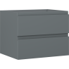 Mexen Orio szafka łazienkowa podumywalkowa 60 cm, 2 szuflady, grafit mat - 91A10-06047-2-BFF66