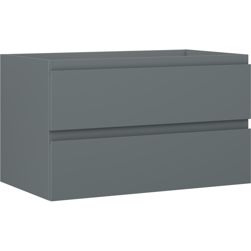 Mexen Orio szafka łazienkowa podumywalkowa 80 cm, 2 szuflady, grafit mat - 91A10-08047-2-BFF66