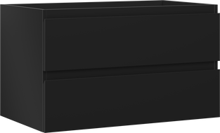 Mexen Orio szafka łazienkowa podumywalkowa 80 cm, 2 szuflady, czarna mat - 91A10-08047-2-BFF71