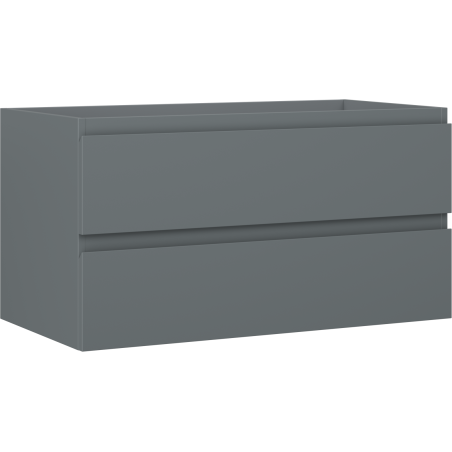 Mexen Orio szafka łazienkowa podumywalkowa 90 cm, 2 szuflady, grafit mat - 91A10-09047-2-BFF66