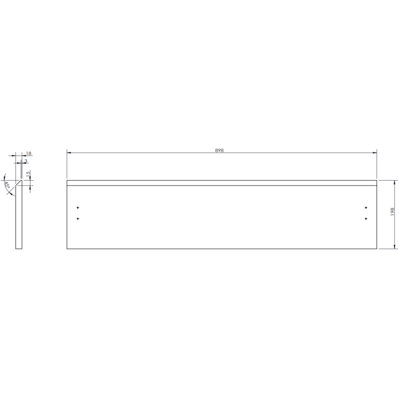 Mexen Orio szafka łazienkowa podumywalkowa 90 cm, 2 szuflady, czarna połysk - 91A10-09047-2-BFF70