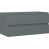 Mexen Orio szafka łazienkowa podumywalkowa 100 cm, 2 szuflady, grafit mat - 91A10-10047-2-BFF66