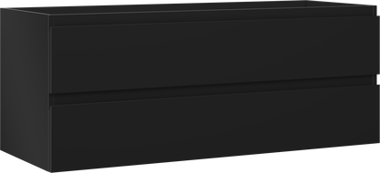 Mexen Orio szafka łazienkowa podumywalkowa 120 cm, 2 szuflady, czarna mat - 91A10-12047-2-BFF71