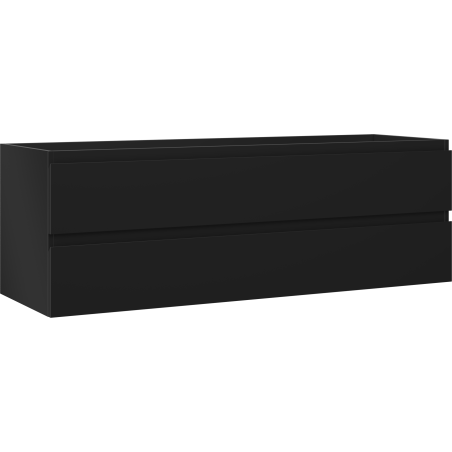 Mexen Orio szafka łazienkowa podumywalkowa 140 cm, 2 szuflady, czarna mat - 91A10-14047-2-BFF71