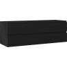 Mexen Orio szafka łazienkowa podumywalkowa 140 cm, 2 szuflady, czarna mat - 91A10-14047-2-BFF71