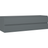Mexen Orio szafka łazienkowa podumywalkowa 160 cm, 2 szuflady, grafit mat - 91A10-16047-2-BFF66