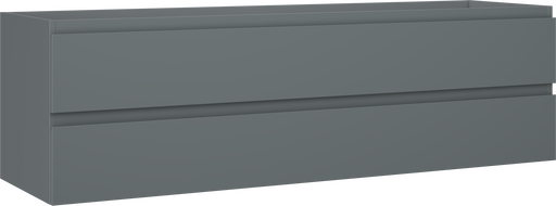 Mexen Orio szafka łazienkowa podumywalkowa 160 cm, 2 szuflady, grafit mat - 91A10-16047-2-BFF66