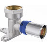 Mexen PEX-P kolano zaciskowe naścienne  z łapą, zaprasowywane PEX 16 x 1/2 GW - W97128-1612F-00