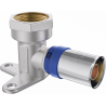 Mexen PEX-P kolano zaciskowe naścienne  z łapą, zaprasowywane PEX 20 x 1/2 GW - W97128-2012F-00