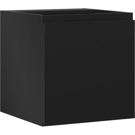 Mexen Orio szafka łazienkowa podumywalkowa 45 cm, 1 drzwi, czarna mat - 91A11-04547-1-BF71