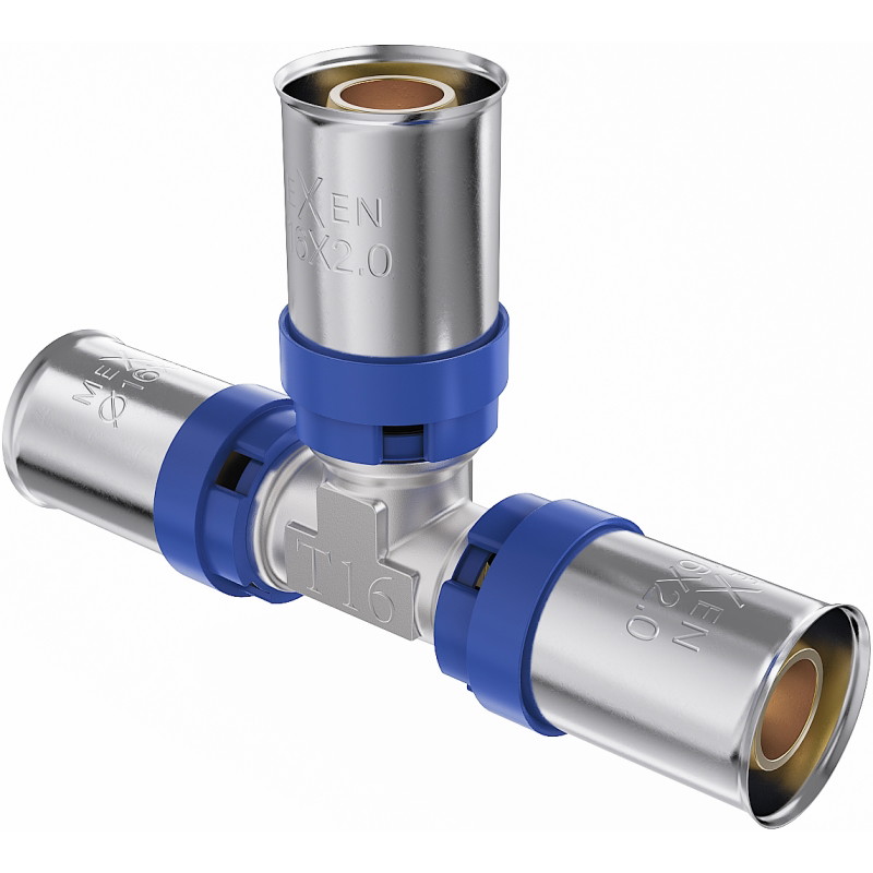 Mexen PEX-P trójnik zaciskowy, zaprasowywany PEX 25 x 25 x 25 - W97130-252525-00