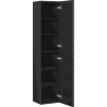 Mexen Orio słupek łazienkowy 35 cm, 2 drzwi , czarny mat - 91A11-03016-2-BF71