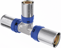 Mexen PEX-P trójnik redukcyjny zaciskowy, zaprasowywany PEX 25 x 16 x 25 - W97131-251625-00