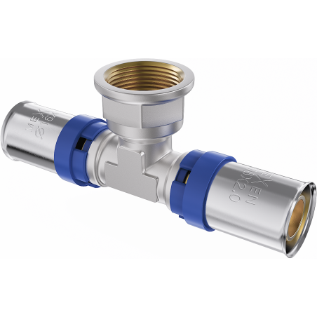 Mexen PEX-P trójnik zaciskowy, zaprasowywany PEX 25 x 1 GW x 25 - W97132-2510F25-00
