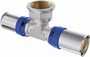 Mexen PEX-P trójnik zaciskowy, zaprasowywany PEX 25 x 1 GW x 25 - W97132-2510F25-00