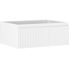 Mexen Rivel szafka łazienkowa podumywalkowa 60 cm, 1 szuflada, ryflowana , biała mat - 91A20-06023-1-BF01