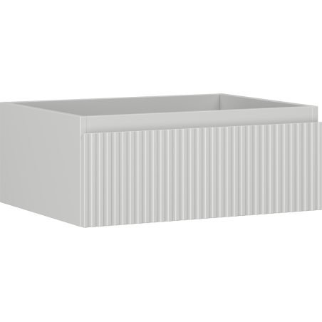 Mexen Rivel szafka łazienkowa podumywalkowa 60 cm, 1 szuflada, ryflowana , szara mat - 91A20-06023-1-BF62