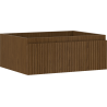 Mexen Rivel szafka łazienkowa podumywalkowa 60 cm, 1 szuflada, ryflowana , orzech - 91A20-06023-1-BF86