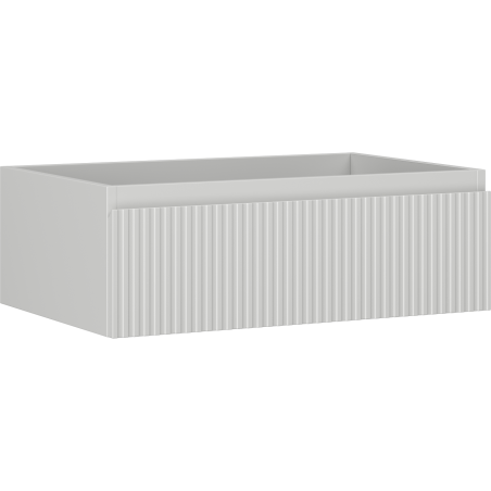 Mexen Rivel szafka łazienkowa podumywalkowa 70 cm, 1 szuflada, ryflowana , szara mat - 91A20-07023-1-BF62