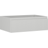 Mexen Rivel szafka łazienkowa podumywalkowa 70 cm, 1 szuflada, ryflowana , szara mat - 91A20-07023-1-BF62