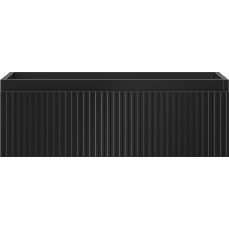 Mexen Rivel szafka łazienkowa podumywalkowa 70 cm, 1 szuflada, ryflowana , grafit mat - 91A20-07023-1-BF71