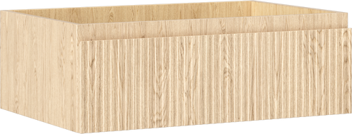 Mexen Rivel szafka łazienkowa podumywalkowa 70 cm, 1 szuflada, ryflowana , dąb - 91A20-07023-1-BF81