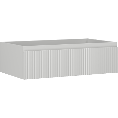 Mexen Rivel szafka łazienkowa podumywalkowa 80 cm, 1 szuflada, ryflowana , szara mat - 91A20-08023-1-BF62