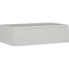 Mexen Rivel szafka łazienkowa podumywalkowa 80 cm, 1 szuflada, ryflowana , szara mat - 91A20-08023-1-BF62