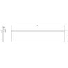Mexen Rivel szafka łazienkowa podumywalkowa 90 cm, 1 szuflada, ryflowana , szara mat - 91A20-09023-1-BF62