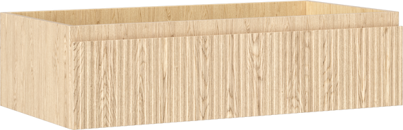 Mexen Rivel szafka łazienkowa podumywalkowa 90 cm, 1 szuflada, ryflowana , dąb - 91A20-09023-1-BF81