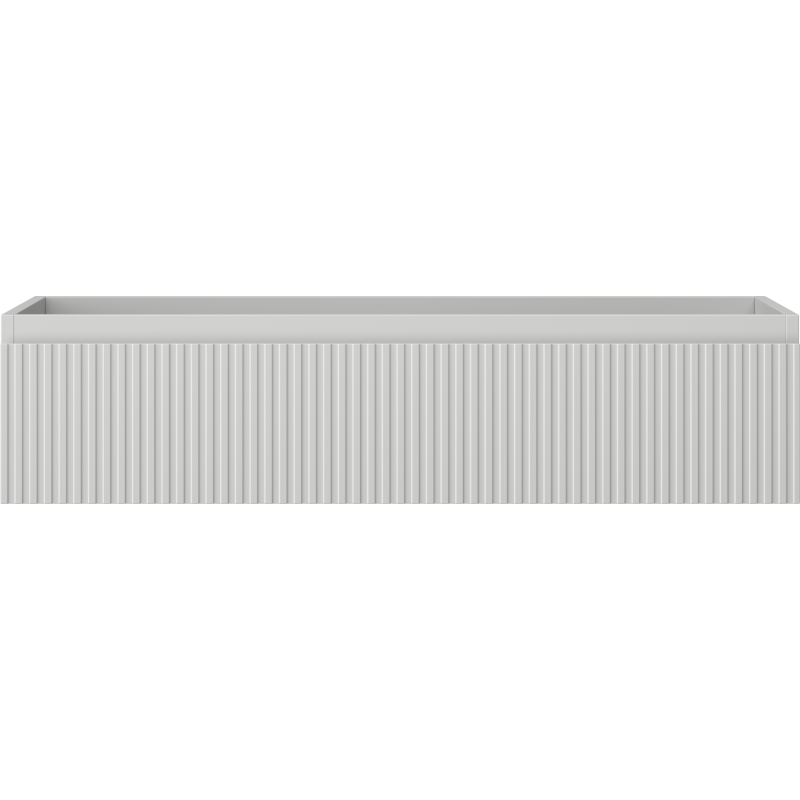 Mexen Rivel szafka łazienkowa podumywalkowa 100 cm, 1 szuflada, ryflowana , szara mat - 91A20-10023-1-BF62