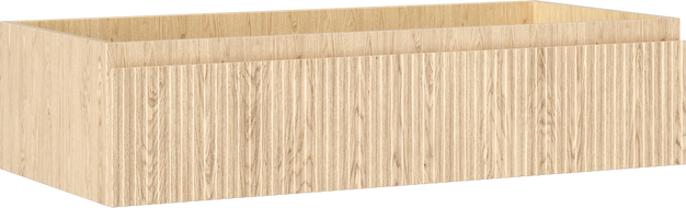 Mexen Rivel szafka łazienkowa podumywalkowa 100 cm, 1 szuflada, ryflowana , dąb - 91A20-10023-1-BF81