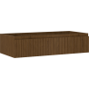 Mexen Rivel szafka łazienkowa podumywalkowa 100 cm, 1 szuflada, ryflowana , orzech - 91A20-10023-1-BF86
