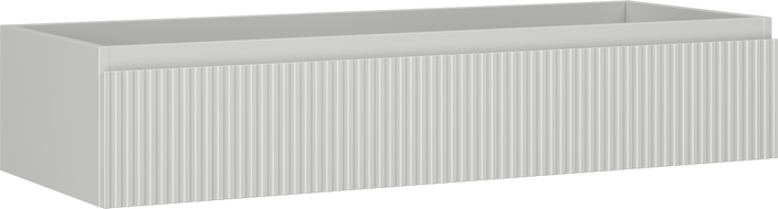 Mexen Rivel szafka łazienkowa podumywalkowa 120 cm, 1 szuflada, ryflowana , szara mat - 91A20-12023-1-BF62