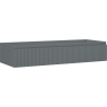 Mexen Rivel szafka łazienkowa podumywalkowa 120 cm, 1 szuflada, ryflowana , szara mat - 91A20-12023-1-BF66