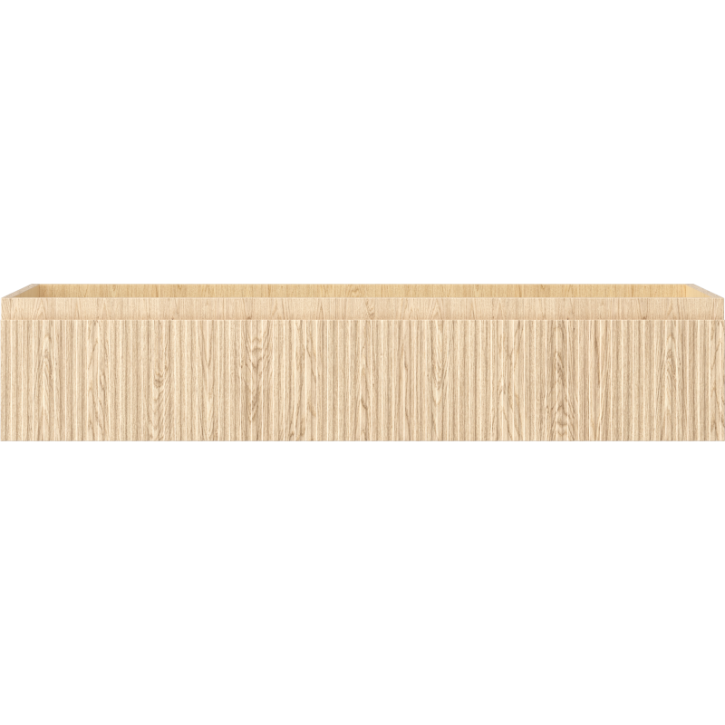 Mexen Rivel szafka łazienkowa podumywalkowa 120 cm, 1 szuflada, ryflowana , dąb - 91A20-12023-1-BF81