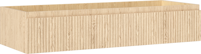 Mexen Rivel szafka łazienkowa podumywalkowa 120 cm, 1 szuflada, ryflowana , dąb - 91A20-12023-1-BF81