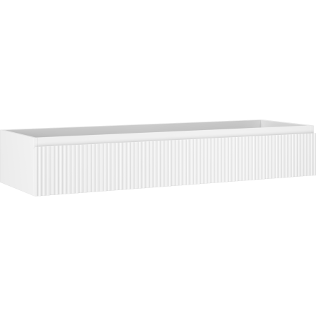 Mexen Rivel szafka łazienkowa podumywalkowa 140 cm, 1 szuflada, ryflowana , biała mat - 91A20-14023-1-BF01