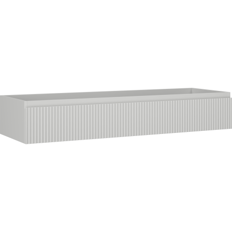 Mexen Rivel szafka łazienkowa podumywalkowa 140 cm, 1 szuflada, ryflowana , szara mat - 91A20-14023-1-BF62