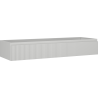 Mexen Rivel szafka łazienkowa podumywalkowa 140 cm, 1 szuflada, ryflowana , szara mat - 91A20-14023-1-BF62