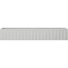 Mexen Rivel szafka łazienkowa podumywalkowa 140 cm, 1 szuflada, ryflowana , szara mat - 91A20-14023-1-BF62