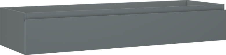 Mexen Orio szafka łazienkowa podumywalkowa 140 cm, 1 szuflada, grafit mat - 91A10-14023-1-BF66