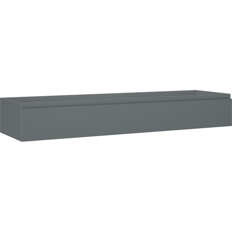 Mexen Orio szafka łazienkowa podumywalkowa 160 cm, 1 szuflada, grafit mat - 91A10-16023-1-BF66