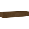 Mexen Rivel szafka łazienkowa podumywalkowa 140 cm, 1 szuflada, ryflowana , orzech - 91A20-14023-1-BF86