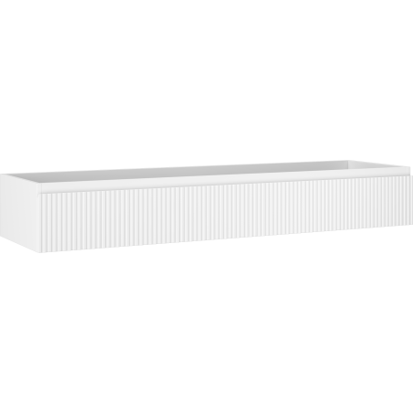 Mexen Rivel szafka łazienkowa podumywalkowa 160 cm, 1 szuflada, ryflowana , biała mat - 91A20-16023-1-BF01