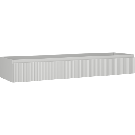 Mexen Rivel szafka łazienkowa podumywalkowa 160 cm, 1 szuflada, ryflowana , szara mat - 91A20-16023-1-BF62
