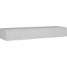 Mexen Rivel szafka łazienkowa podumywalkowa 160 cm, 1 szuflada, ryflowana , szara mat - 91A20-16023-1-BF62
