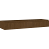 Mexen Rivel szafka łazienkowa podumywalkowa 160 cm, 1 szuflada, ryflowana , orzech - 91A20-16023-1-BF86